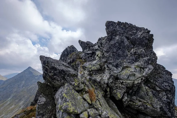Panorama Montagna Dalla Cima Del Picco Banikov Slovacco Montagne Tatra — Foto Stock