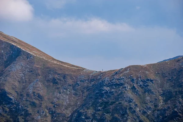 Horské Panorama Vrcholu Píku Banikov Slovenských Tatrách Skalnaté Krajiny Stíny — Stock fotografie