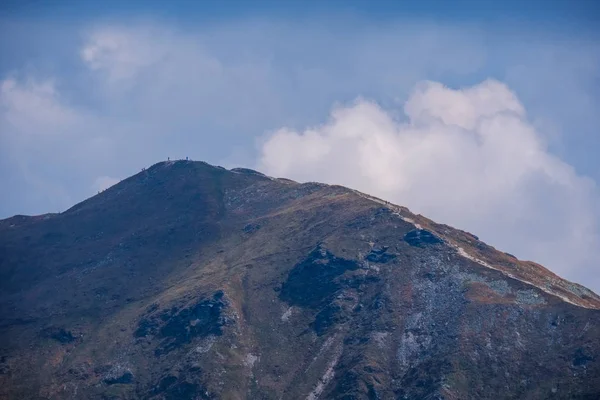 Horské Panorama Vrcholu Píku Banikov Slovenských Tatrách Skalnaté Krajiny Stíny — Stock fotografie