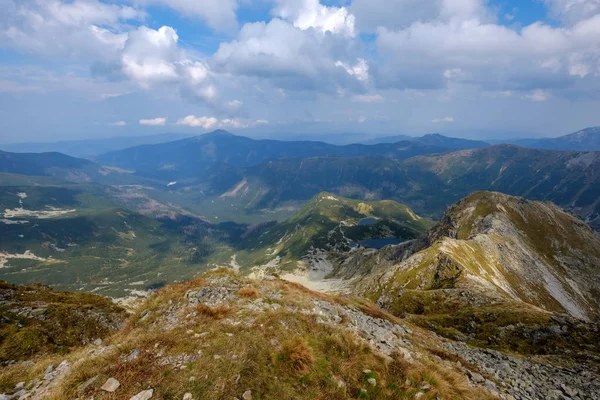 Panorama Gór Banikov Szczyt Tatrach Słowackich Skalistego Krajobrazu Cienie Wędrowki — Zdjęcie stockowe