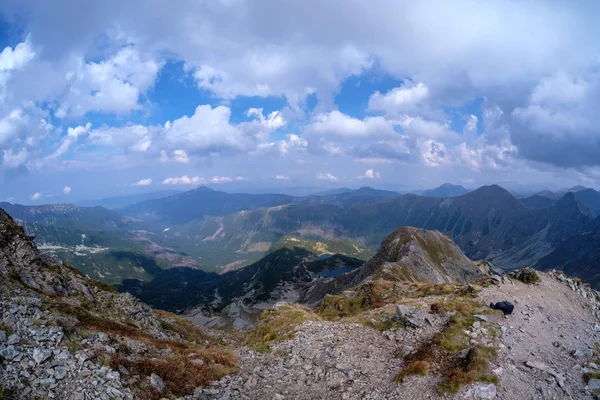 Dağ Panorama Banikov Tepe Slovakça Tatra Dağları Rocky Manzara Ile — Stok fotoğraf