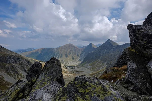 Panorama Montaña Desde Cima Del Pico Banikov Las Montañas Eslovacas — Foto de Stock