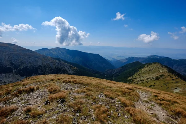 Cime Rocciose Con Sentieri Escursionistici Autunno Slovacco Tatra Carpazi Occidentali — Foto Stock