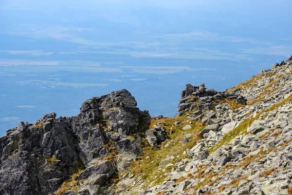 Kayalık Hiking Trail Batı Karpat Slovakya Daki Tatra Dağları Turistler — Stok fotoğraf