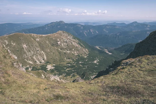 Rocky Mountain Topy Turistických Stezek Podzim Slovenské Tatra Západní Karpaty — Stock fotografie