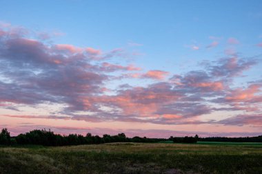 fırtına bulutları kırsal ve alanlar üzerinde şekillendirme