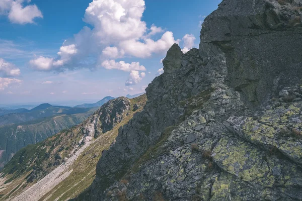 등산로을 슬로바키아 타트라 Tatra 언덕에와 모험을 수평선에에서 — 스톡 사진
