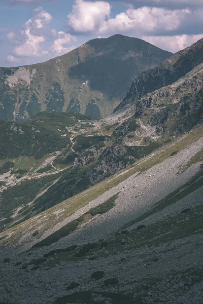 Belle Cime Rocciose Con Sentieri Escursionistici Autunno Slovacco Tatra Montagne — Foto Stock