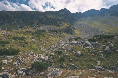Batı Karpat Dağları bulutlu gün Tatra yürüyüş rotaları