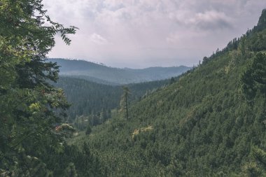 Batı Karpat Dağları bulutlu gün Tatra yürüyüş rotaları