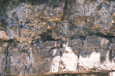 kumtaşı kaya Ayrıntılar sert gölgeler - vintage bir retro görünüm yakın çekim