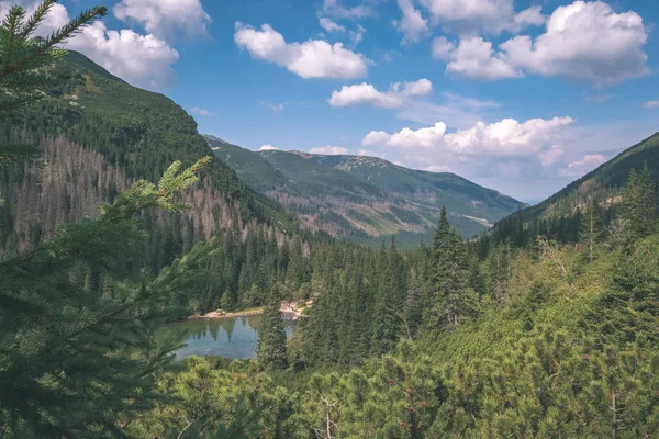 western carpathian mountains on clear day, Tatra hiking trails