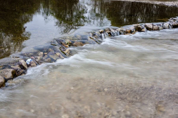 Горная Река Словакии Летнее Время Зеленое — стоковое фото