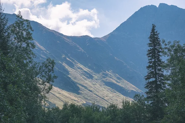 western carpathian mountains on clear day, Tatra hiking trails