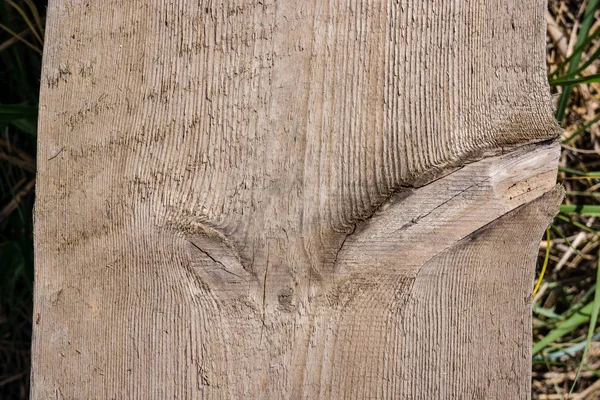 Ancienne Texture Planche Bois Plein Soleil Avec Fissures — Photo