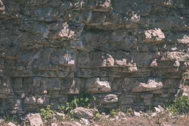 kumtaşı kaya Ayrıntılar sert gölgeler - vintage bir retro görünüm yakın çekim