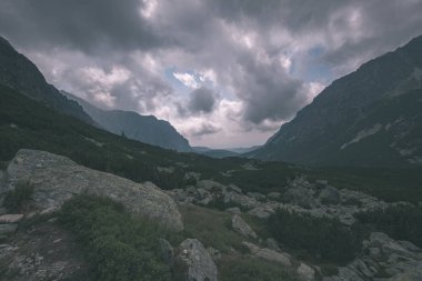 Batı Karpat Dağları bulutlu gün Tatra yürüyüş rotaları