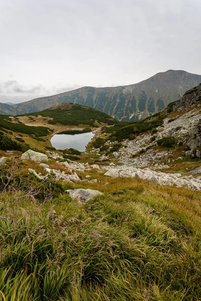Rutas Senderismo Eslovaquia Montañas Tatra Cerca Del Lago Montaña Rohache — Foto de Stock