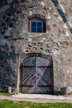 Detaylar, mimari öğeleri kilise eski taş ve tuğla