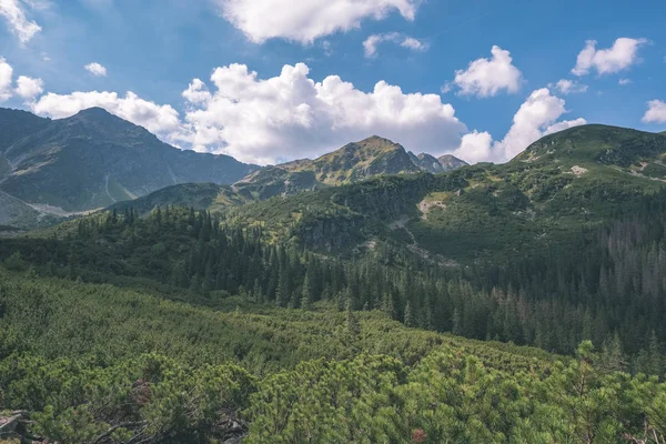 western carpathian mountains on clear day, Tatra hiking trails