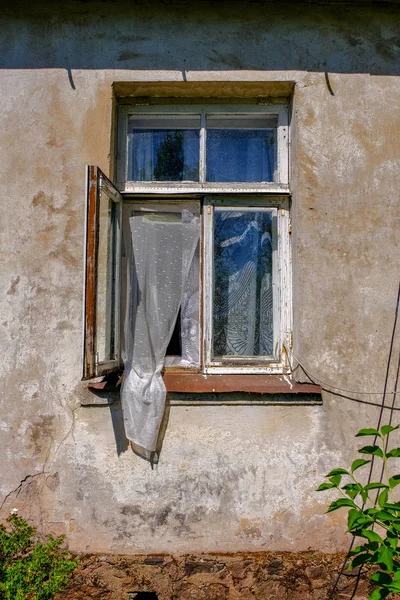 Ancienne Maison Campagne Bois Détails Architecture Éléments Construction — Photo