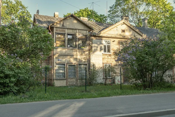 Alte Hölzerne Landhausarchitektur Details Und Bauelemente — Stockfoto