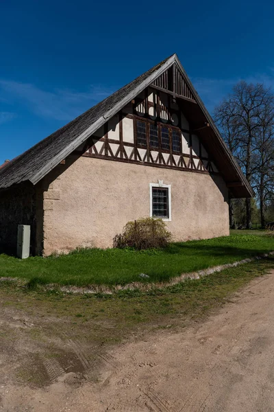 Vecchia Casa Campagna Legno Architettura Dettagli Elementi Costruzione — Foto Stock