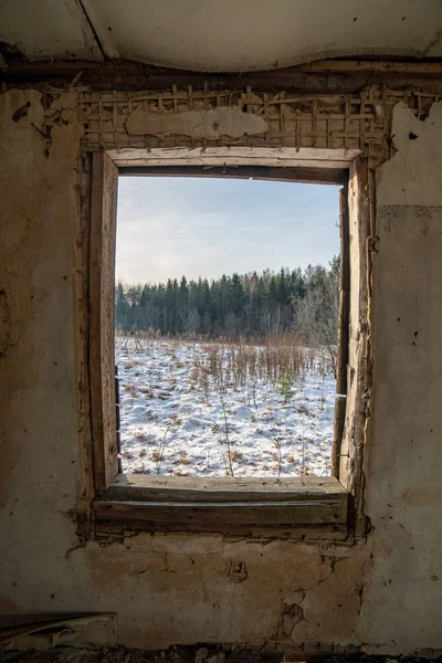 Staré Dřevěné Krajiny Dům Architekturu Detaily Prvky Stavby — Stock fotografie