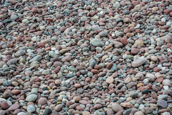 Fond Galets Mer Colorés Sur Plage — Photo