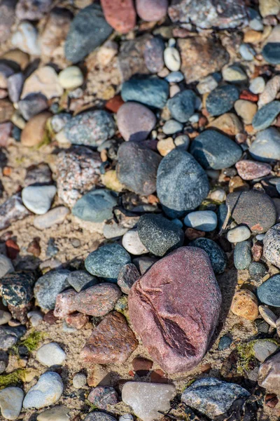 Background Colorful Sea Pebbles Beach — Stock Photo, Image