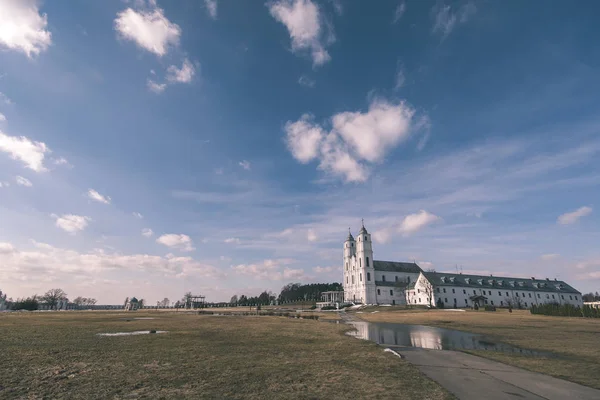Külső Történelmi Egyház Vidéken Lettország — Stock Fotó