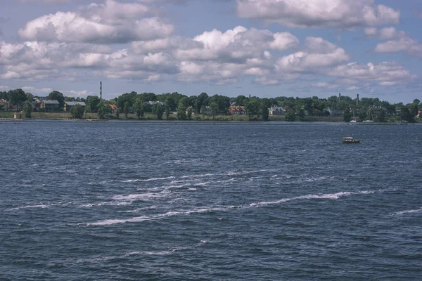 Panoramiczny Widok Rzeki Daugava Latem Łotwa — Zdjęcie stockowe