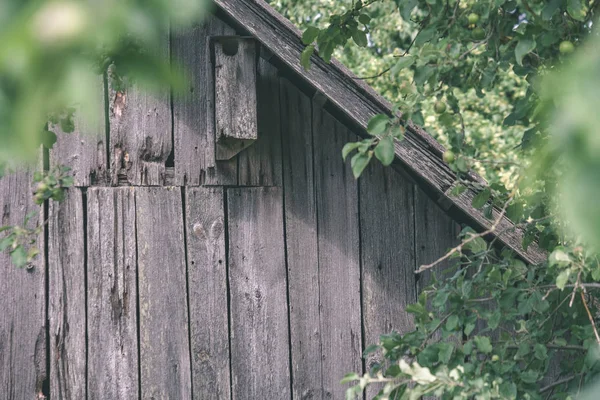 Oude Houten Schuur Details Platteland Zomer Met Oude Planken — Stockfoto