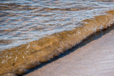 güneşli deniz sörf kum ile arka plan