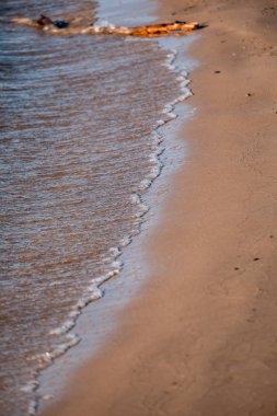 güneşli deniz sörf kum ile arka plan