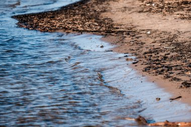 güneşli deniz sörf kum ile arka plan