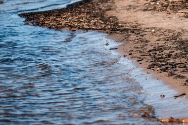 güneşli deniz sörf kum ile arka plan