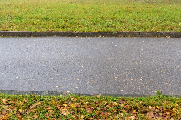 Narrow Asphalt Road Countryside Perspective — Stock Photo, Image