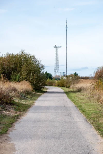 Smala Asfaltvägen Landsbygden Perspektiv — Stockfoto