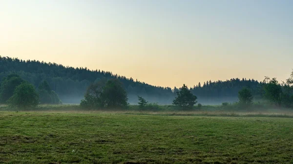 Vista Panorâmica Paisagem Rural Final Outono — Fotografia de Stock