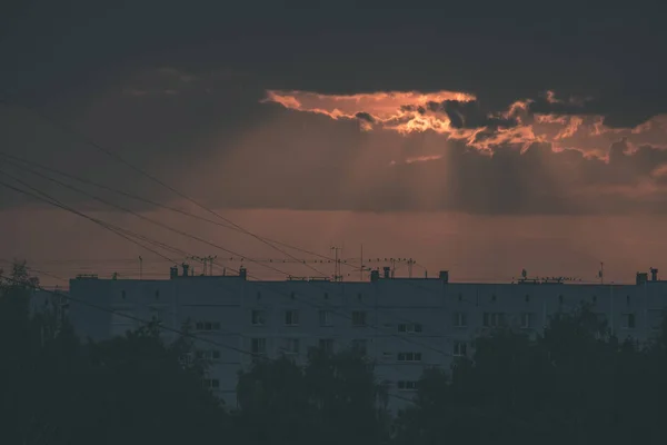 Vista Cênica Céu Nublado Bonito — Fotografia de Stock