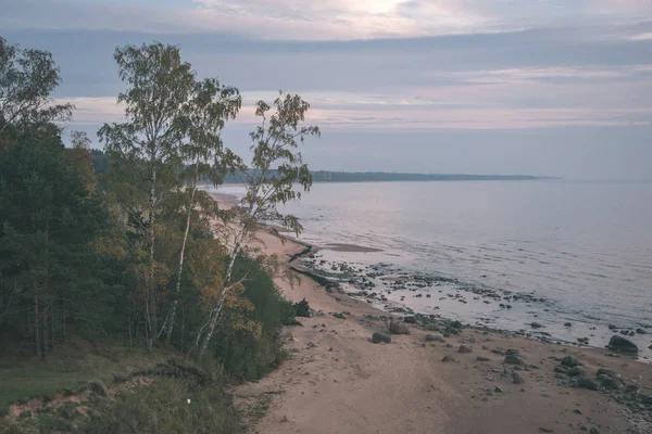 Malerischer Blick Auf Sandstrand Und Blauen Himmel — Stockfoto