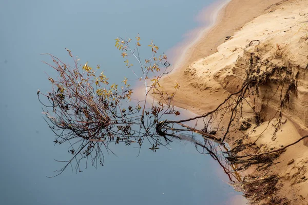 Textura Areia Praia Mar Báltico — Fotografia de Stock