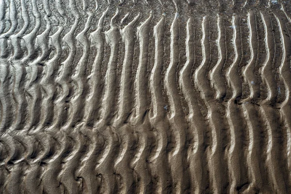 Teksturę Piasku Plaży Nad Morzem Bałtyckim — Zdjęcie stockowe