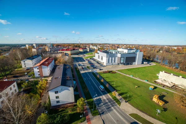 Aerial View Beautiful City Valmiera Latvia — Stock Photo, Image