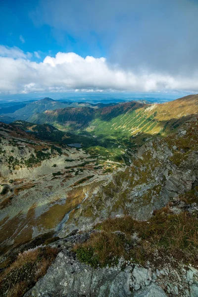 Rocheux Tatra Sentiers Randonnée Touristique Montagne Slovaquie — Photo