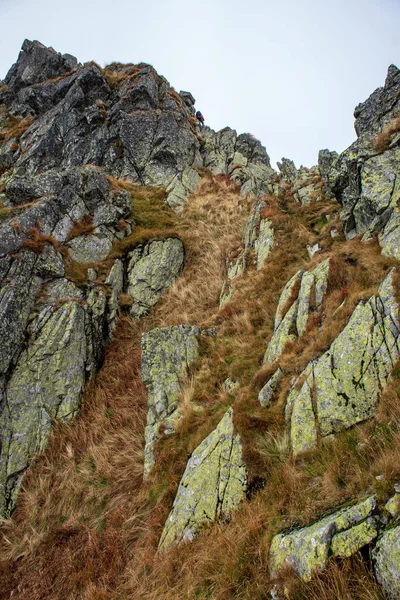 Rocky Tatra Mountain Turist Vandringsleder Slovakien — Stockfoto