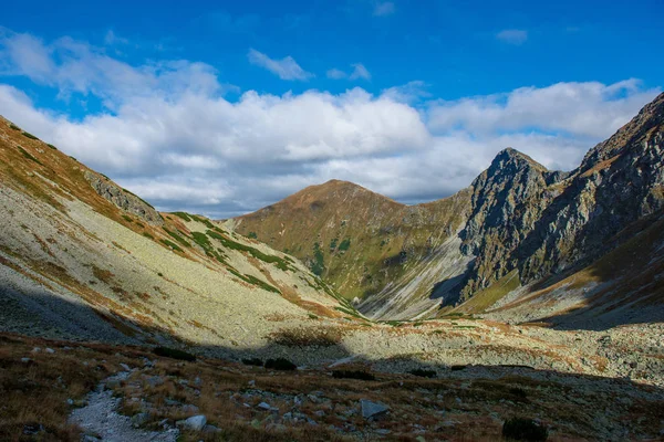 Rocky Tatra Mountain Tourist Hiking Trails Slovakia — Stock Photo, Image