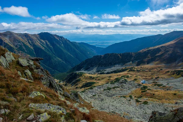 Touristische Wanderwege Der Felsigen Tatra Der Slowakei — Stockfoto