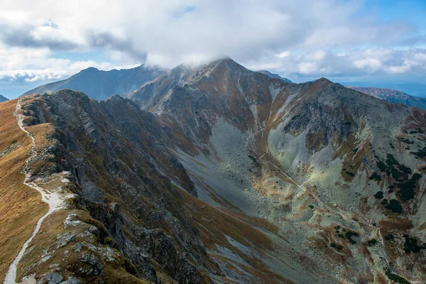 Senderos Turísticos Montaña Rocosos Tatra Eslovaquia — Foto de Stock